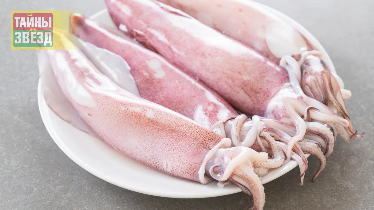 Сырые кальмары