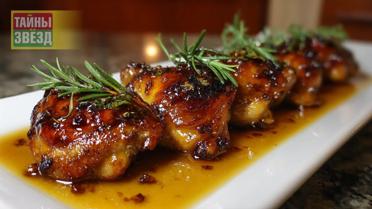 Куриные бедра в апельсиновой глазури