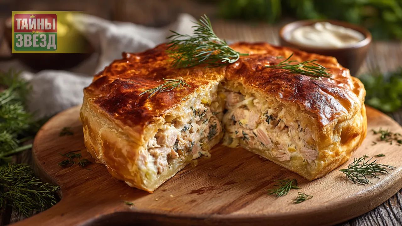 Пирог с рыбными консервами