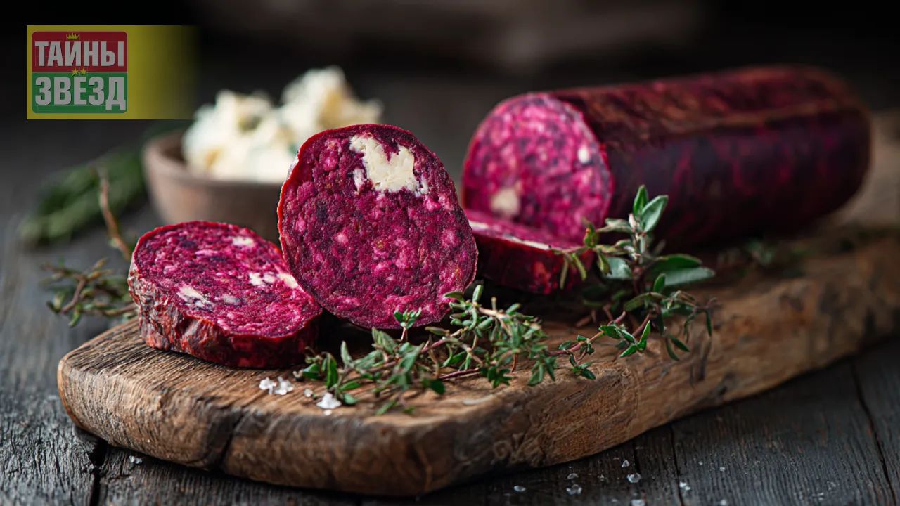 Свекольно-творожная колбаса