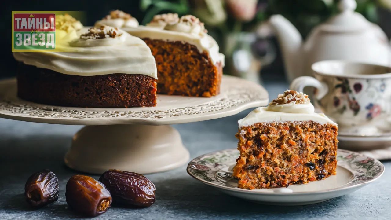 Морковный кекс с финиками