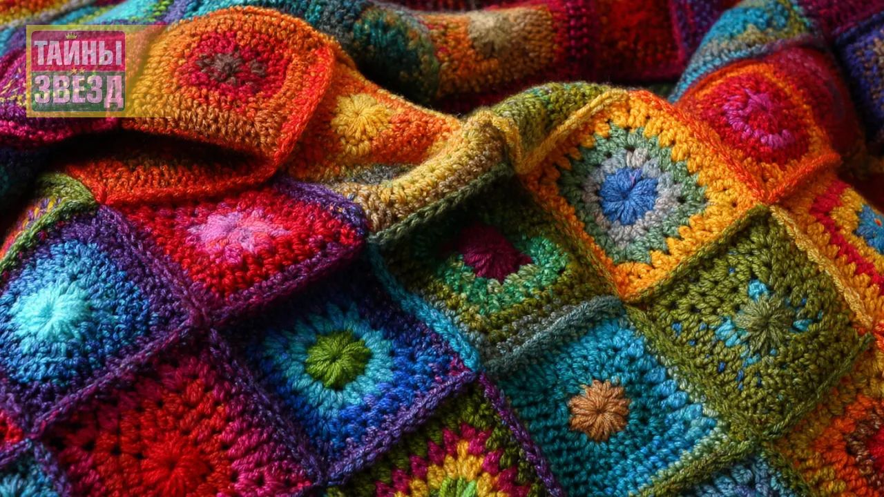 Плед из квадратов