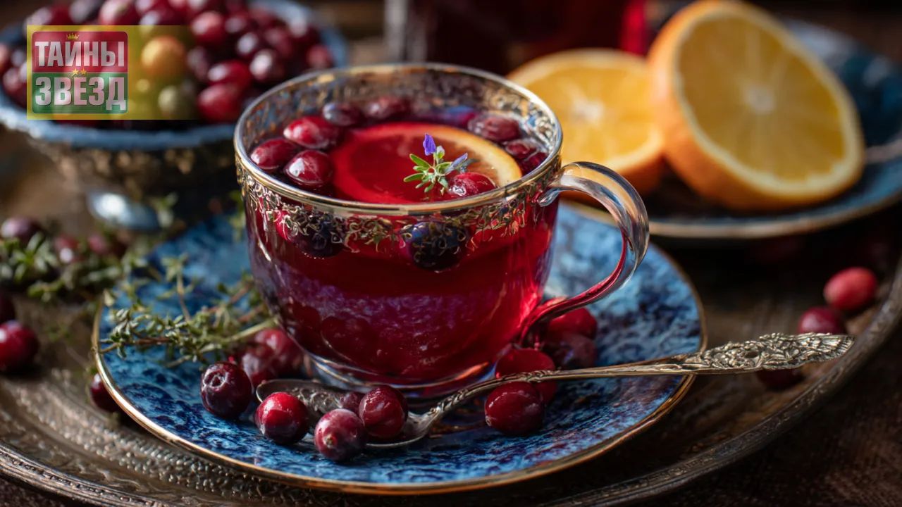 Клюквенно-цитрусовый чай