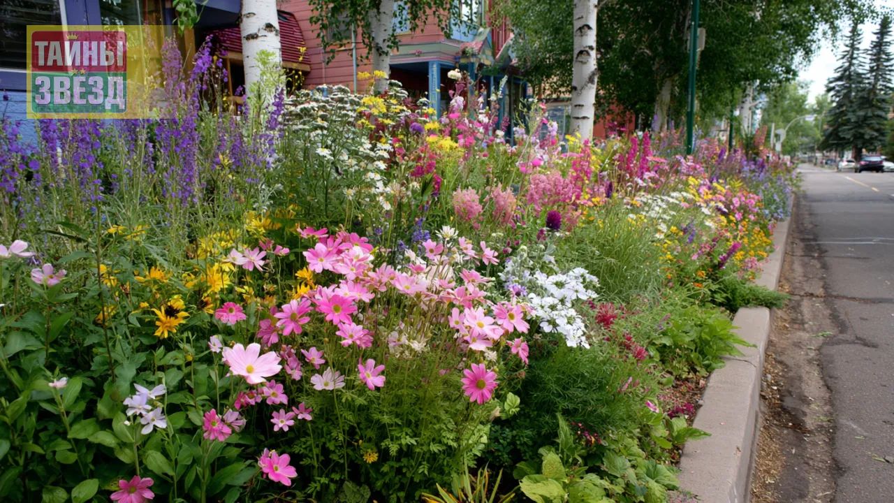 Клумба из многолетников