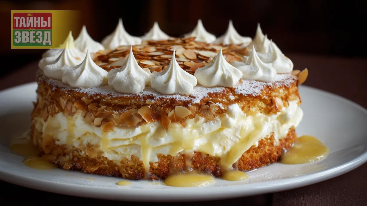 Торт из безе с кремом