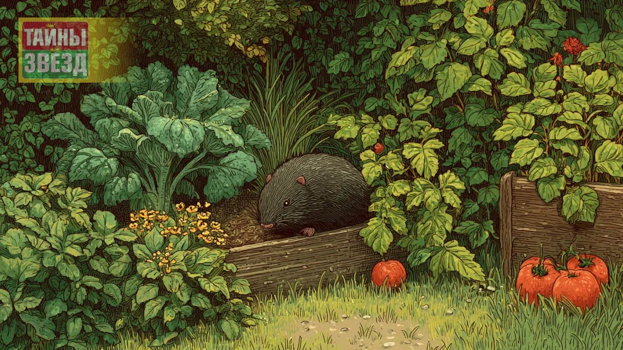 Крот в саду, арт