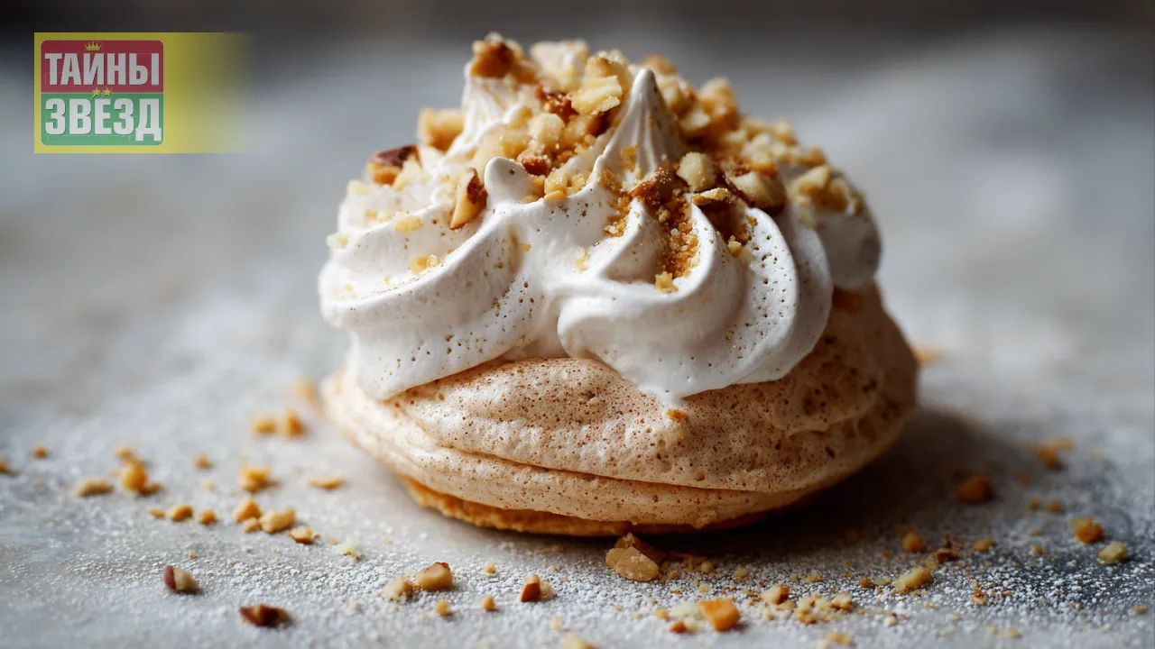 Печенье с ореховой меренгой