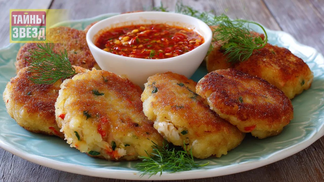 Картофельные котлеты с крабовыми палочками