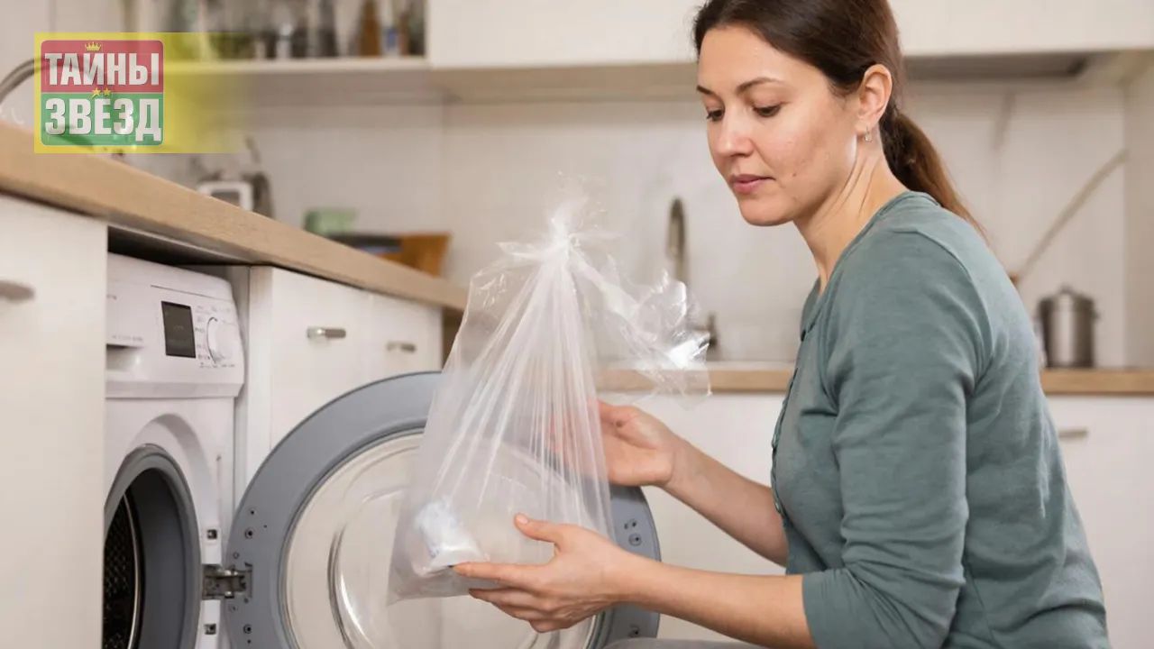 Целлофановый пакет в стиральной машине