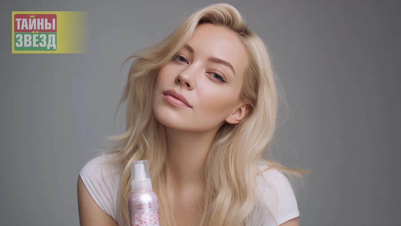 Девушка держит лак для волос