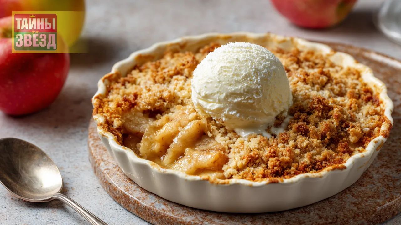 Яблочный крамбл