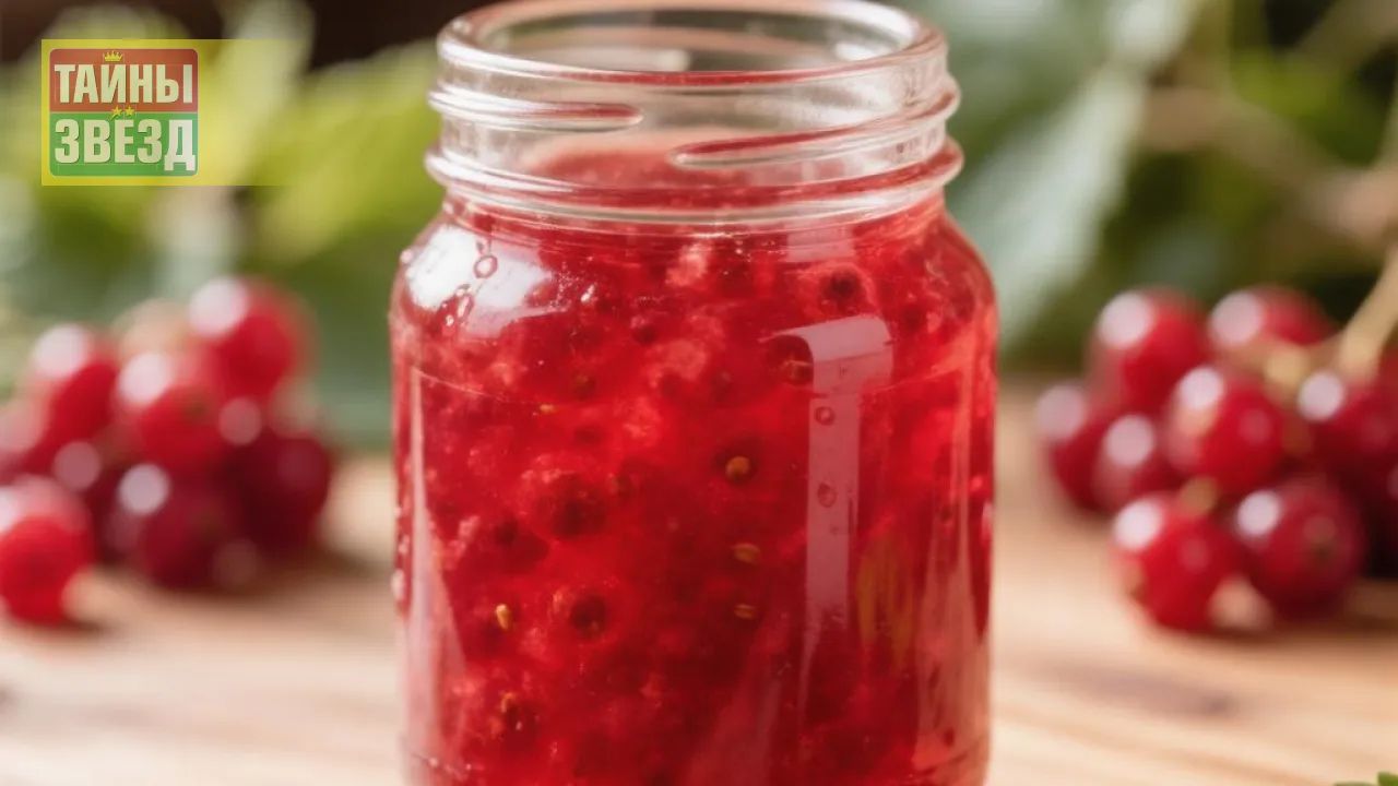 Желе из красной смородины