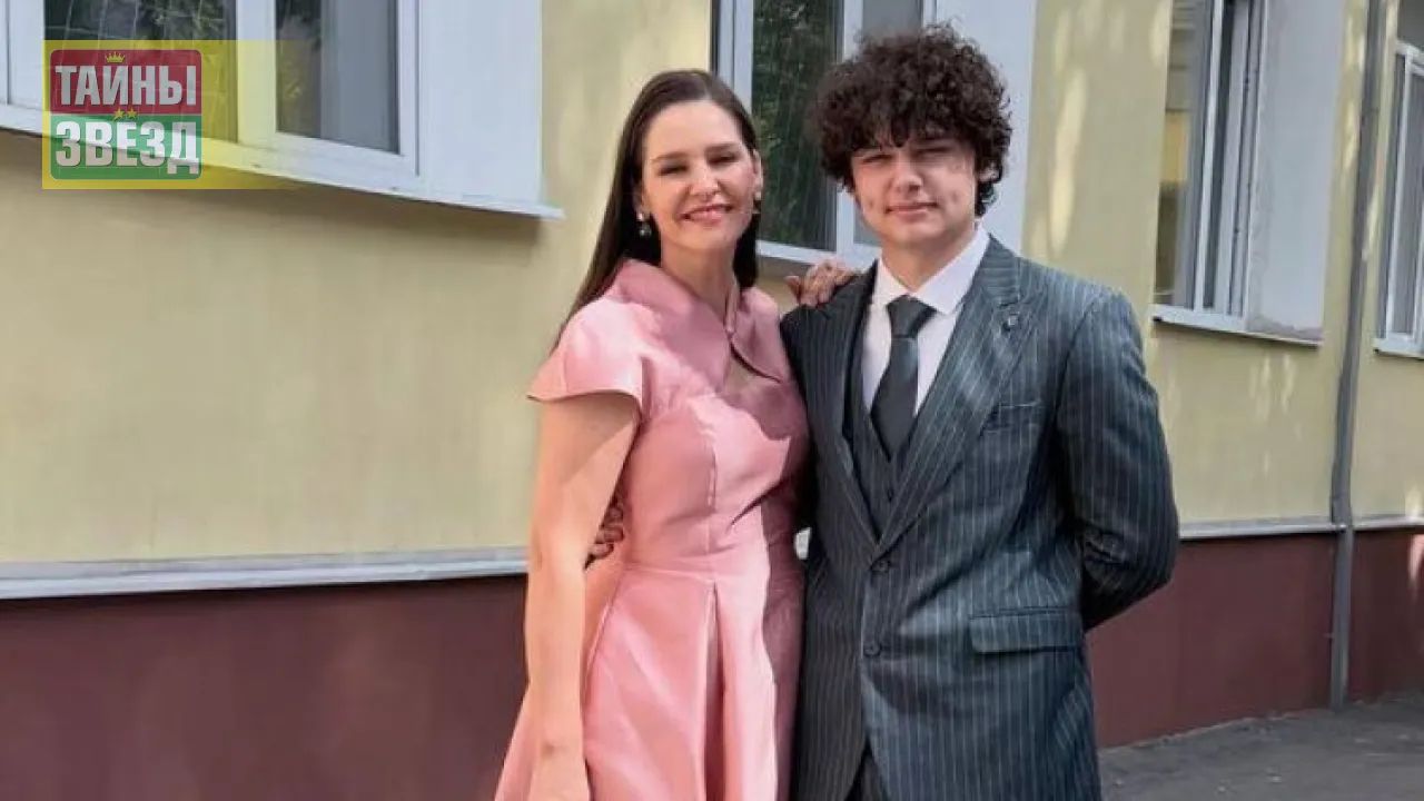 Глафира Тарханова с сыном Корнеем