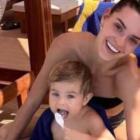 Аделина Сотникова с сыном