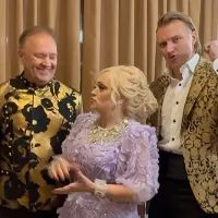 Надежда Кадышева с мужем и сыном