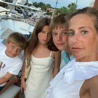 Юлия Барановская с детьми