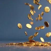 Золотые монеты, арт