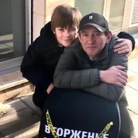 Константин Хабенский с сыном Ваней, архивное фото