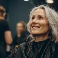 Женщина в парикмахерской, арт