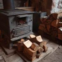 Дрова у печки