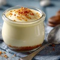 Десерт из кефира и сгущенки