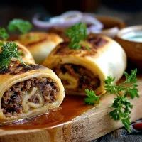 Рулетики с фаршем