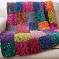 Вязаный плед