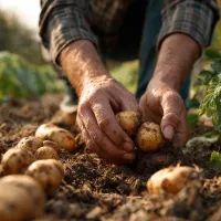 Картофель в огороде