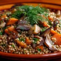 Гречка с грибами