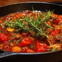 Гуляш из куриных сердечек