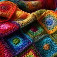 Плед из квадратов