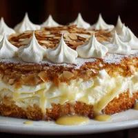 Торт из безе с кремом