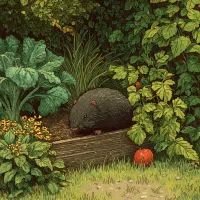 Крот в саду, арт