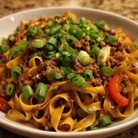 Лапша с мясом по-азиатски