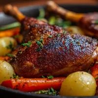 Утиные ножки с овощами