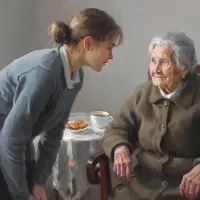 Жещина и старушка