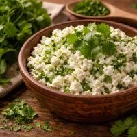 Кинза и творог