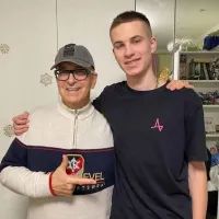 Александр Буйнов с внуком