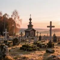 Кладбище, арт