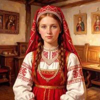 Крестьянка, арт