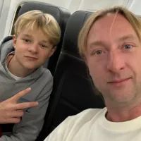 Саша Плющенко и Евгений Плющенко