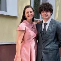 Глафира Тарханова с сыном Корнеем