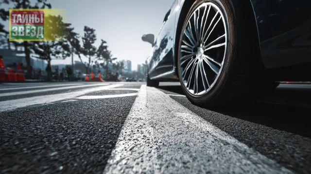 Колесо на разметке